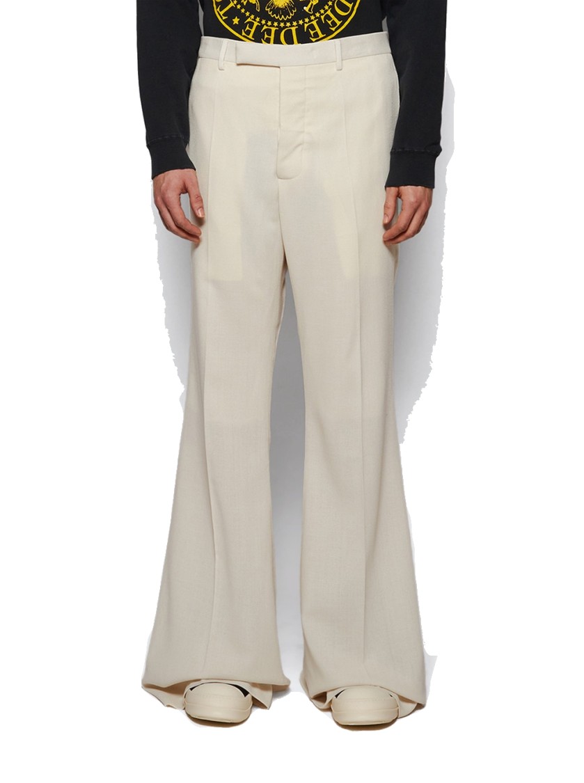 Rick Owens Wide Astaires Pants Dinge In Neutrals