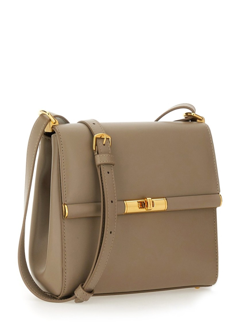 Dolce & Gabbana City Marlene Leather Crossbody Bag In Neutrals