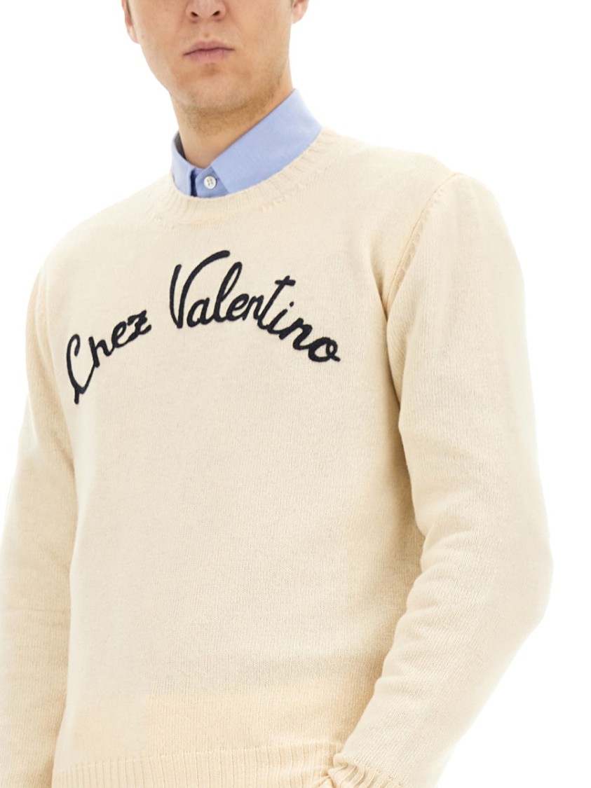 VALENTINO VALENTINO EMBROIDERED SWEATER