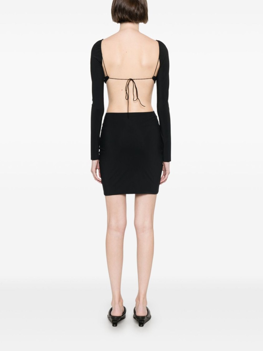 Amazuìn Amazuin Stretch Jersey Minidress With Cut-out Details