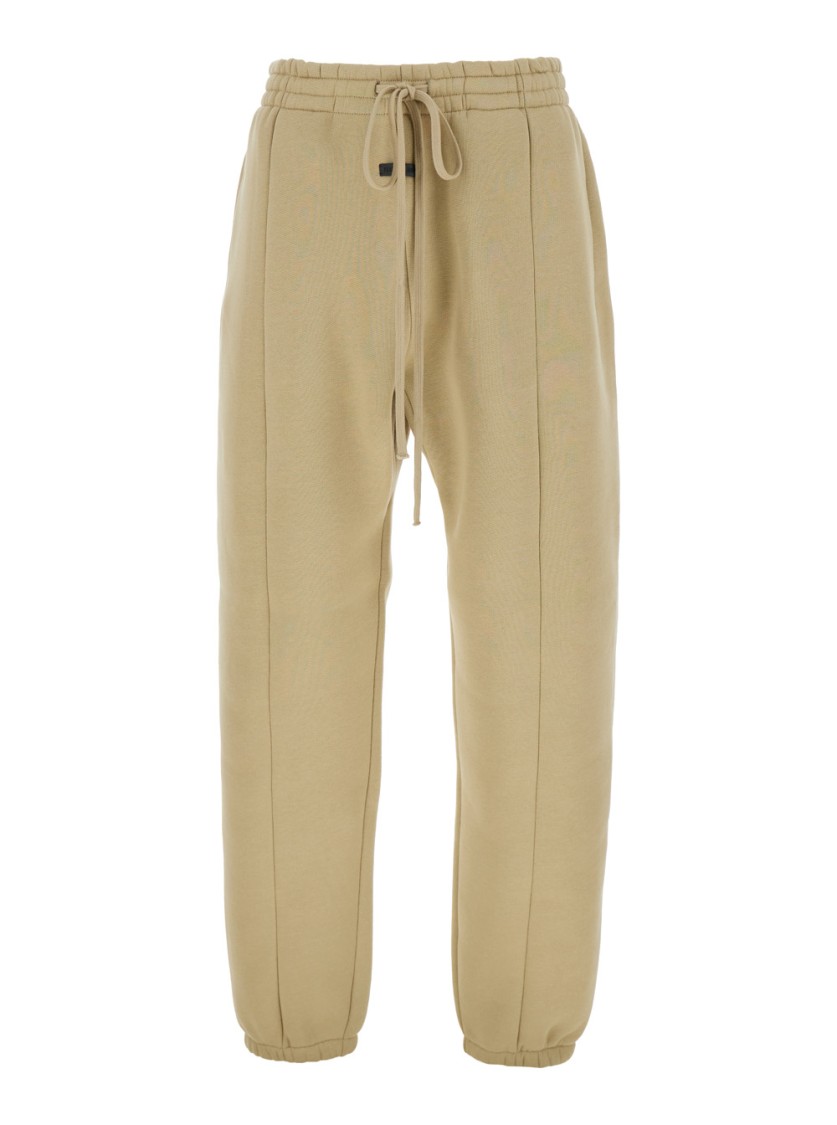 Fear Of God Cotton Elastic Waist Side Pocket Pant In Brown