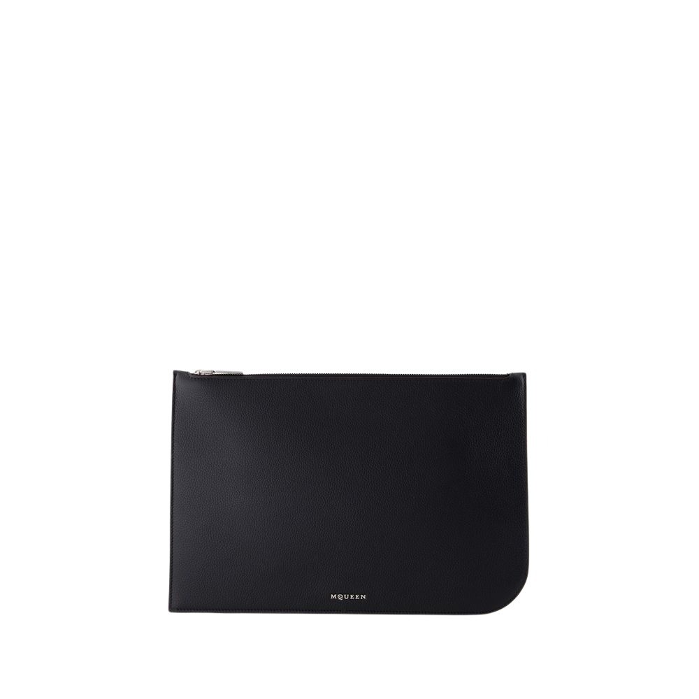 Alexander Mcqueen L Sling Crossbody - Leather - Black In Black