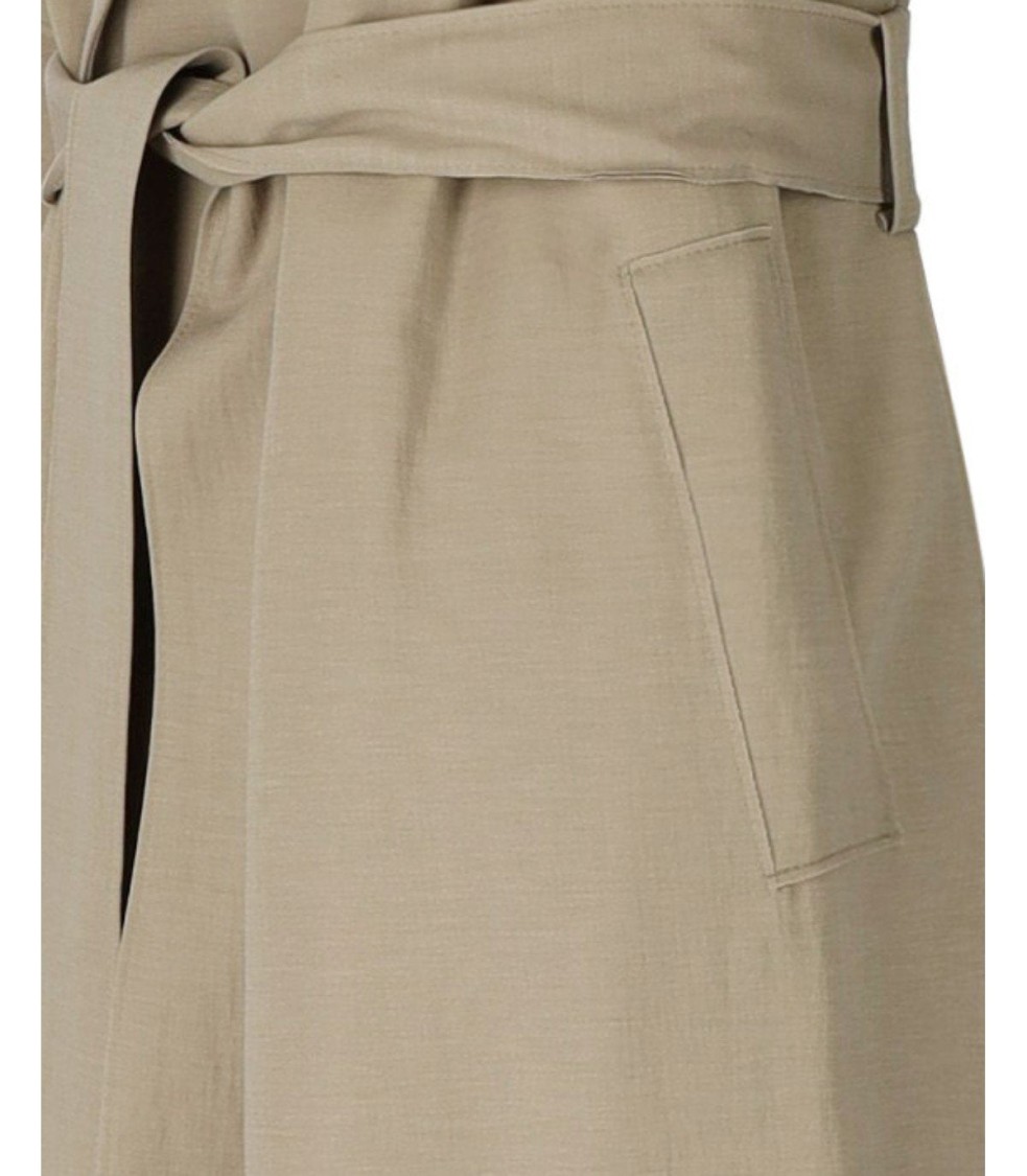 Harris Wharf London Dove Grey Trench In Gray