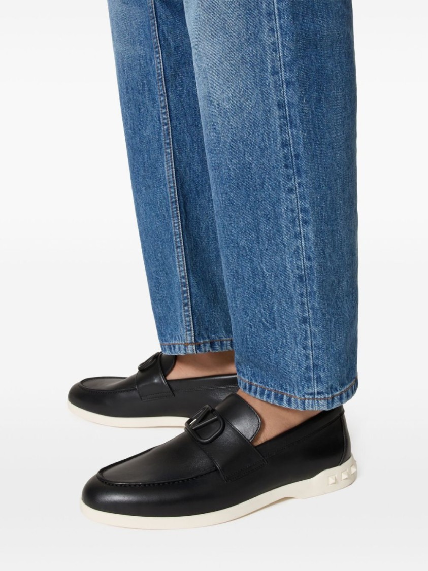 Valentino Garavani Vlogo Signature Slip-on Shoes With Rockstud Details