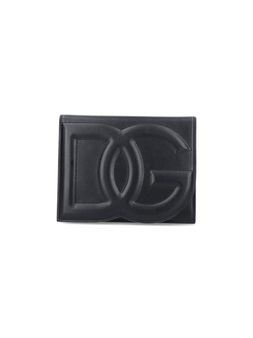 Dolce & Gabbana Dg Logo' Crossbody Bag – Black In Black