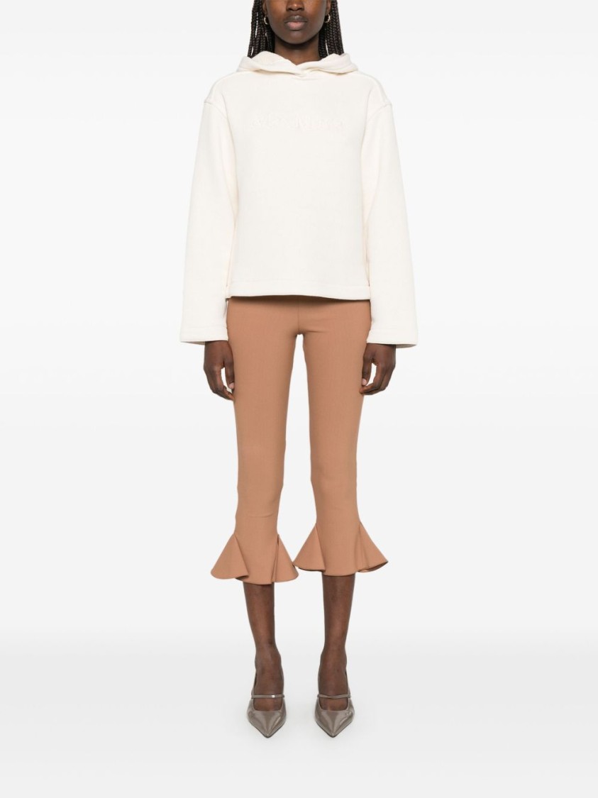 Max Mara Hooded Oversized Knitwear Ribbed Cuffs