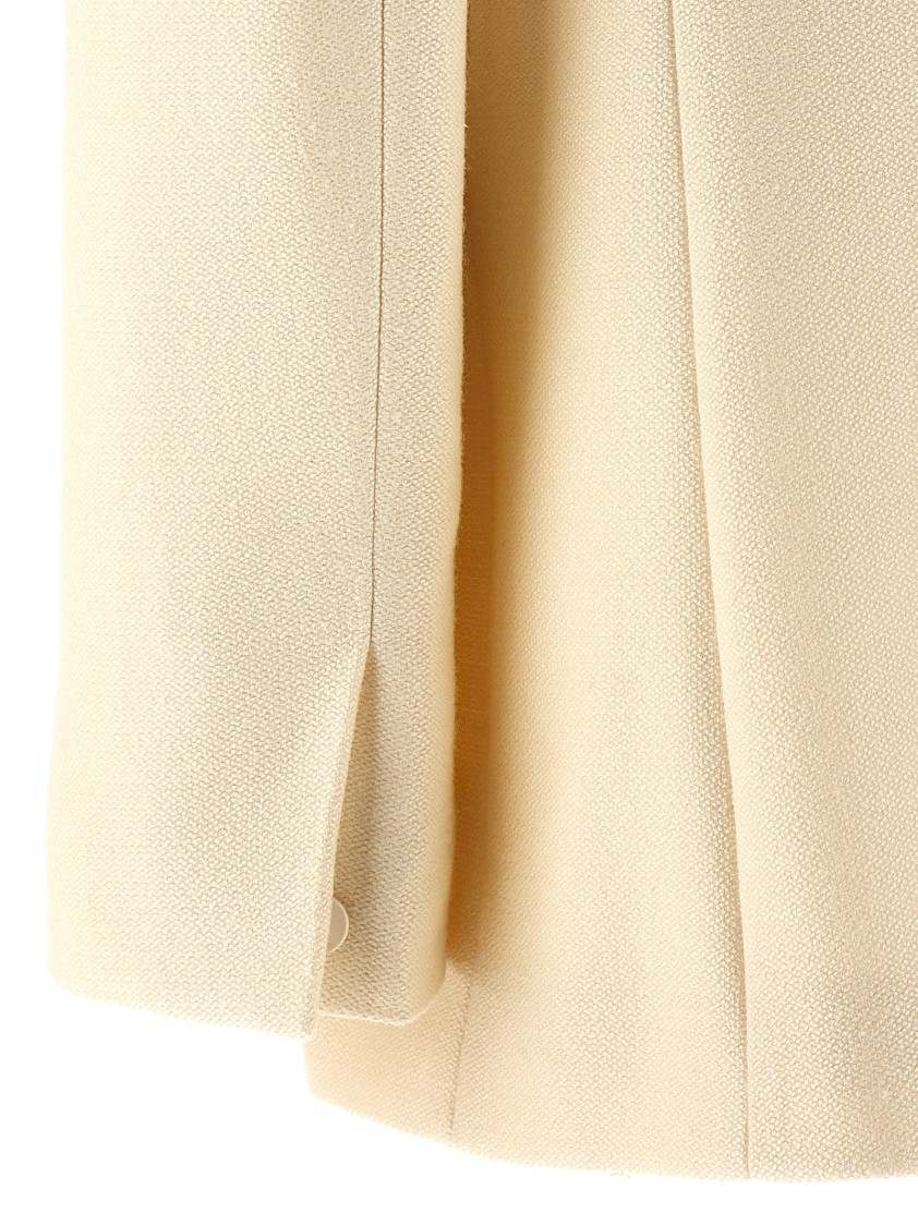 Chloé Double-breasted Blazer With Gold-tone Buttons In Neutral