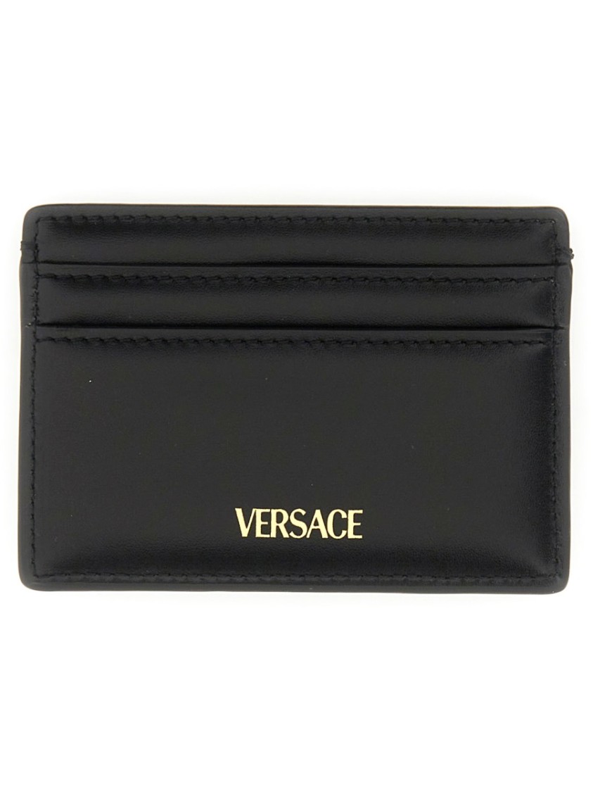 Versace Card Holder Jellyfish Biggie In Black