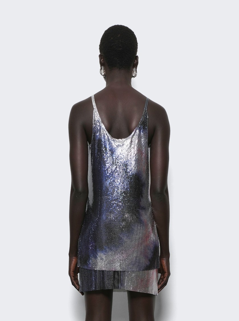 Rabanne Haut Tank Top Tie And Dye Blue In Multi