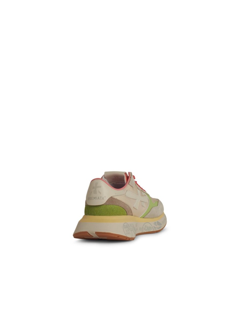 Shop Premiata Lauryn' Multicolor Leather Blend Sneakers