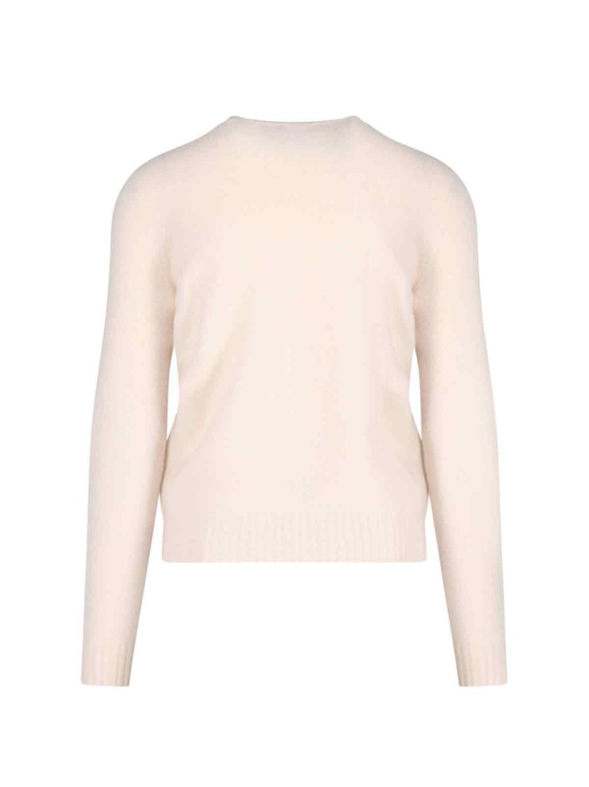 Drumohr Basic Sweater In Pink Wool Light Shade In Neutral