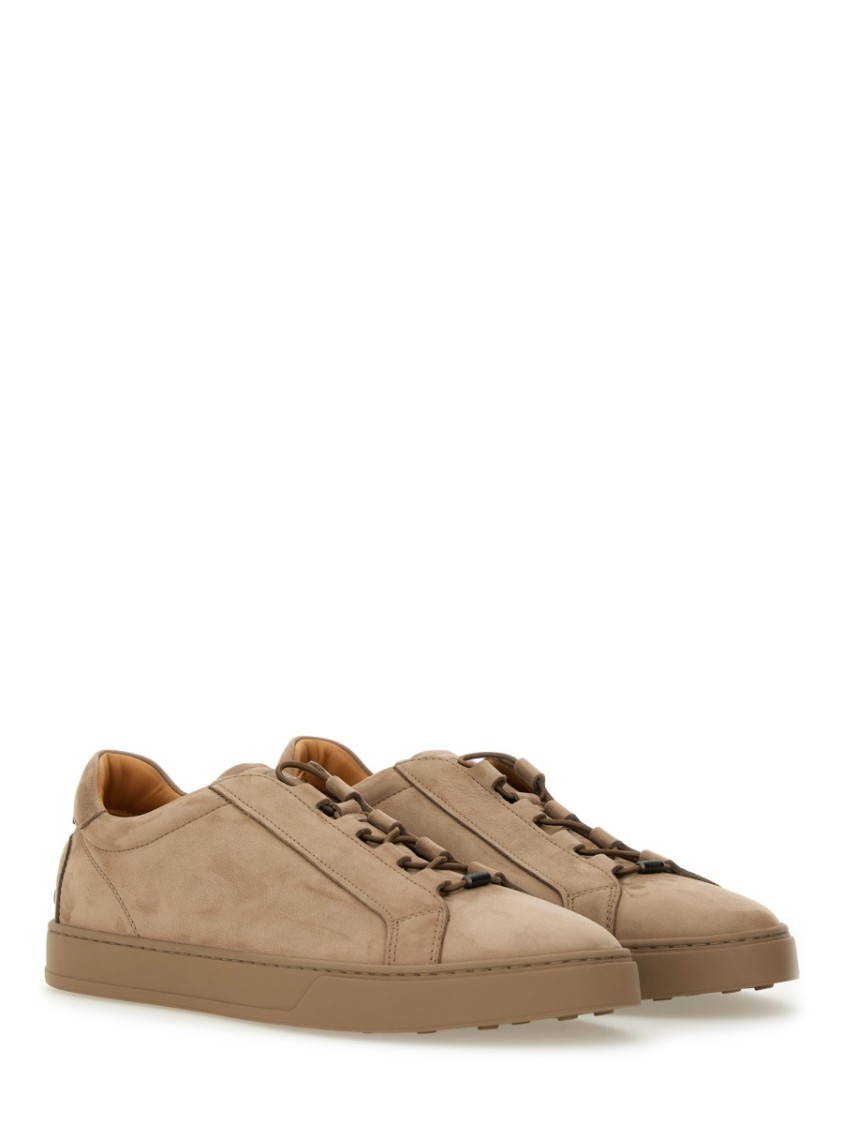 Tod's Elastic Nubuck Creta Sneakers In Neutrals