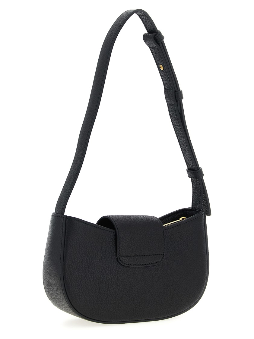 Ferragamo Gabry Black Calf Leather Shoulder Bag