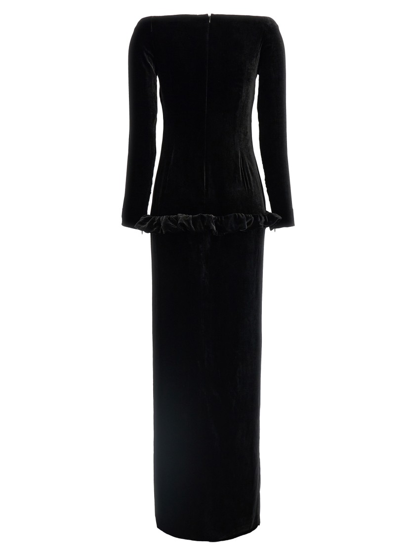 Alessandra Rich Velvet Off The Shoulder Dress | THE LIST