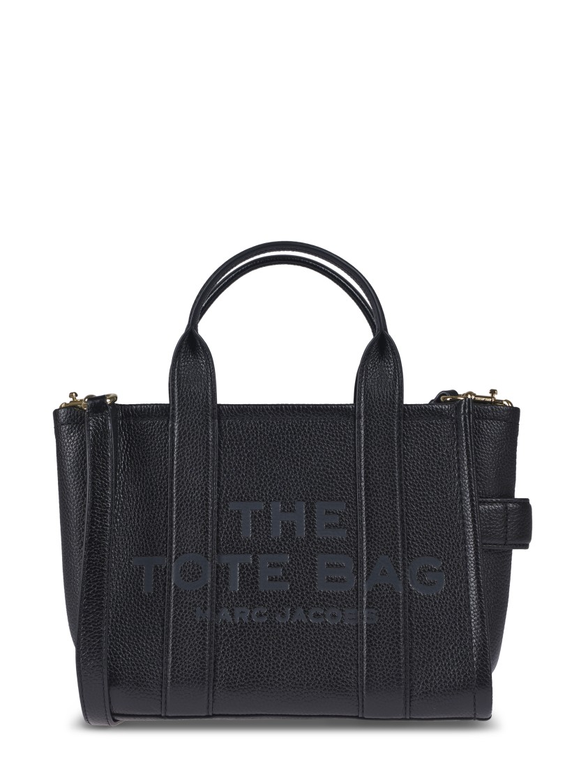 Marc Jacobs Textured Leather Tote With Dual Top Handles In Black