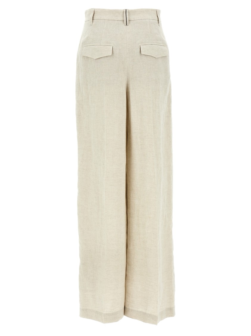 Brunello Cucinelli Women Sparkling Pants In Neutral
