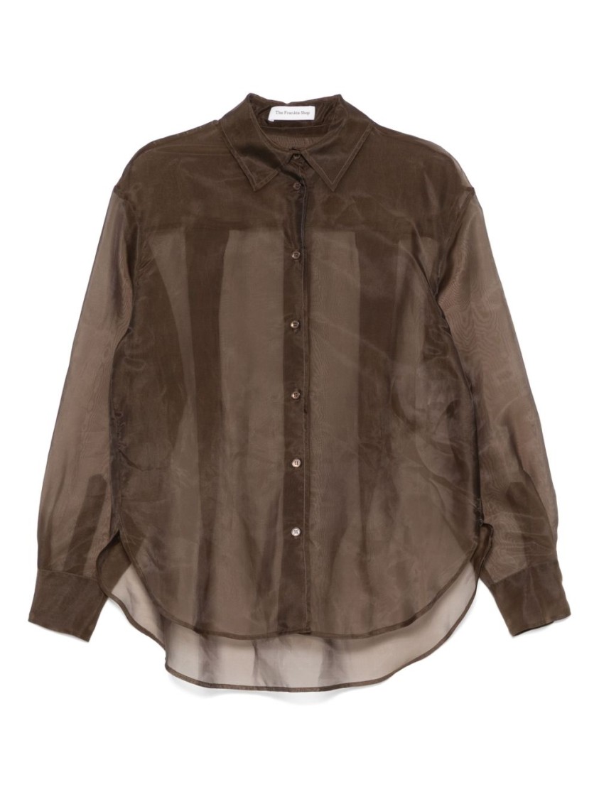 Shop The Frankie Shop Peri Sheer Shirt