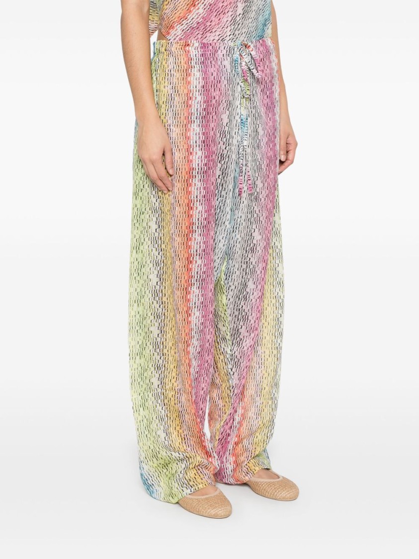 Missoni Relaxed-fit Pants In Vibrant Multicolored Pattern In Multi