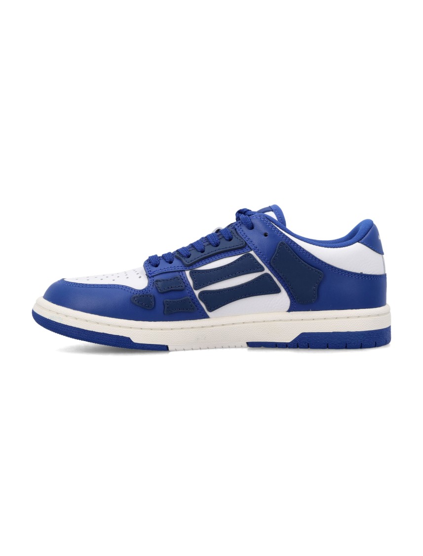 Amiri Low-top Leather Sneakers With Perforated Upper In Multi