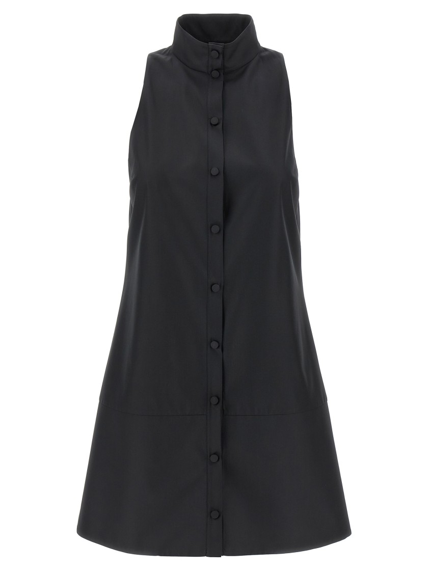 Giovanni Bedin Black Sleeveless Dress In Black