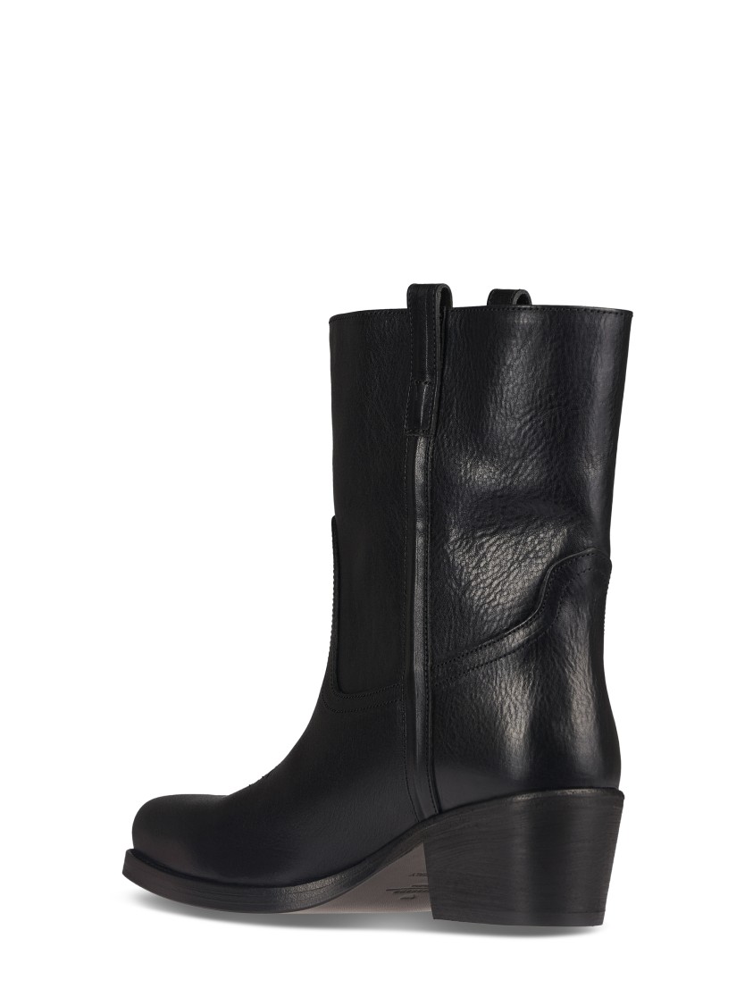 Max Mara Ankle Boots With Pointed Toe In Black