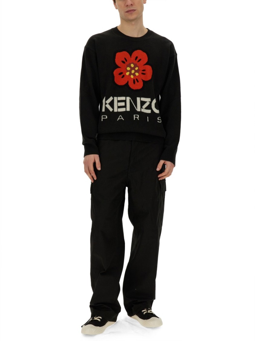 スウェット・トレーナー Kenzo Jersey With Embroidery Boke Flower Boke Flower' embroidered wool jumper | Men's | KENZO