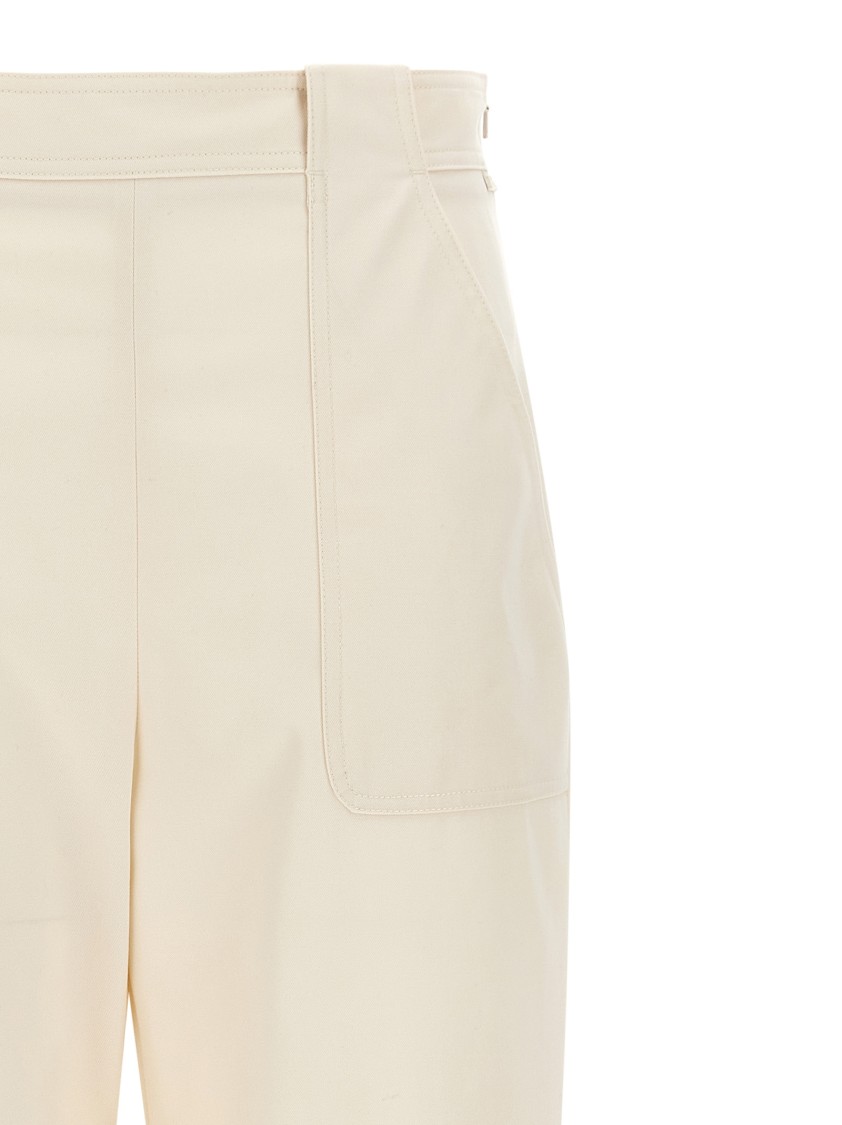 Max Mara White Palio Pants In White