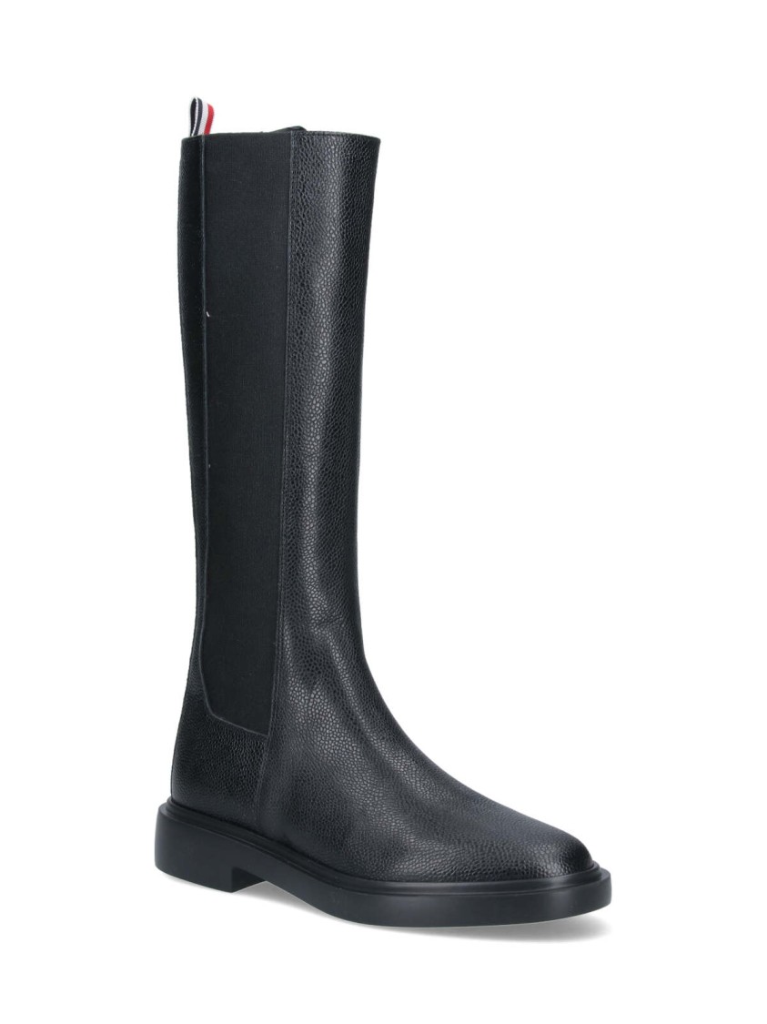 Thom Browne Chelsea High Boot In Black