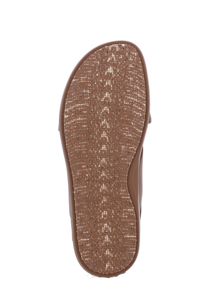 Marni Brown Smooth Leather Sandals With Cross-strap Design In Brown