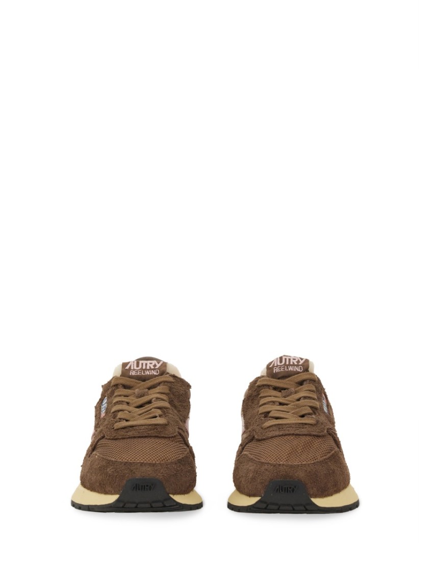 Autry Multicolor Fabric And Suede Reelwind Sneakers In Multi