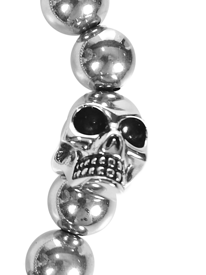 Alexander Mcqueen Skull Bracelet In Silver