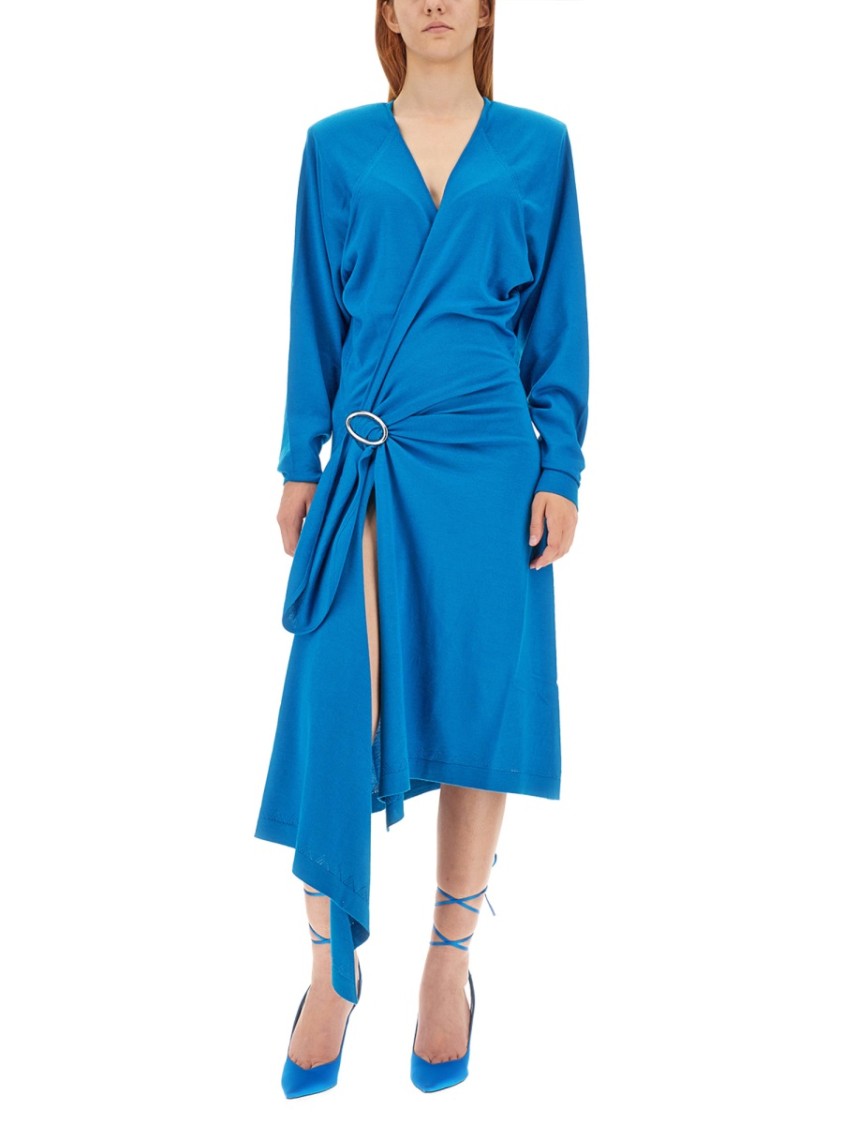 Attico Women's Atwell Midi Dress In Blue
