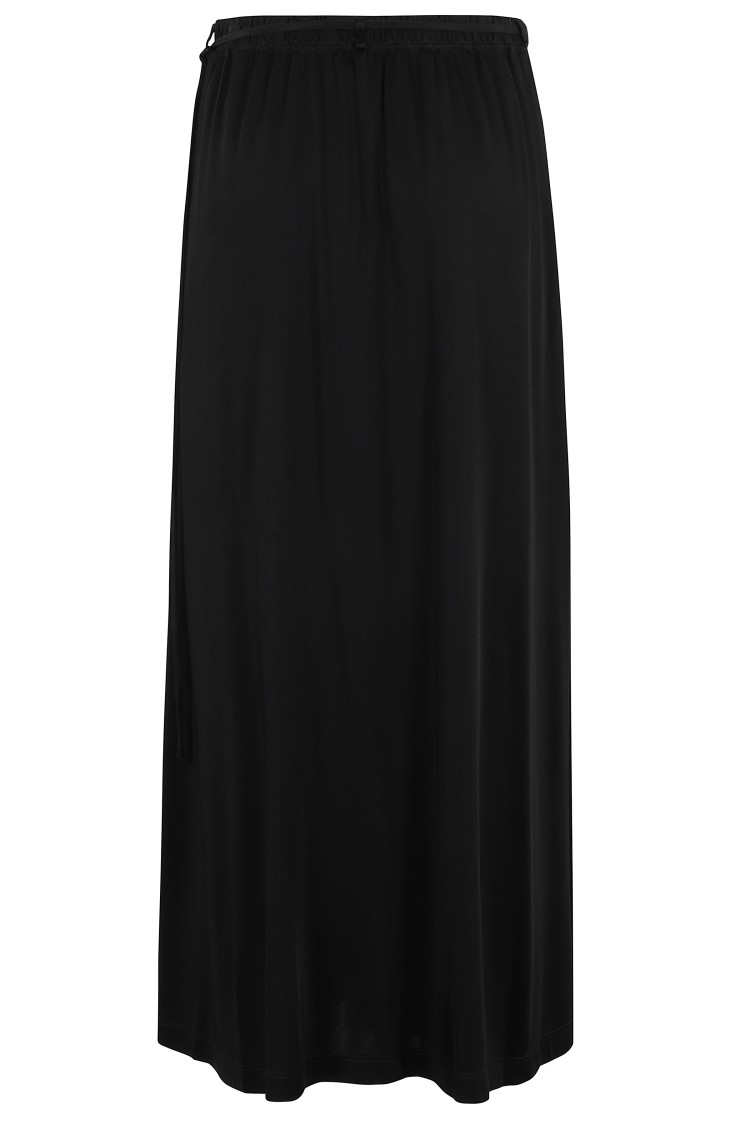 Shop Helmut Lang Fluid Wrap Skirt In Black