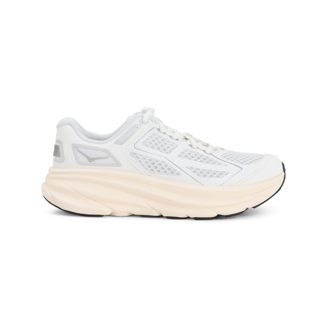 Hoka Lightweight Breathable Sneakers With Cushioned Sole In White