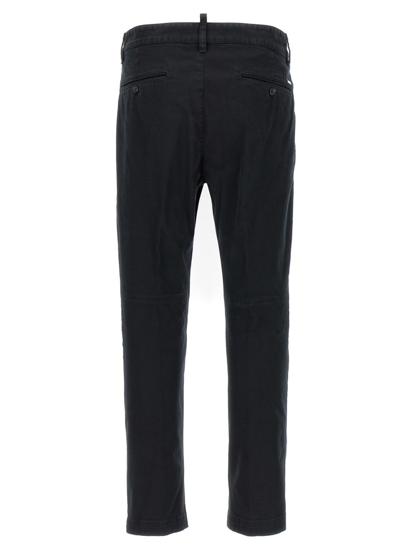 Dsquared2 Chino Pants With Pockets And Loops In Black