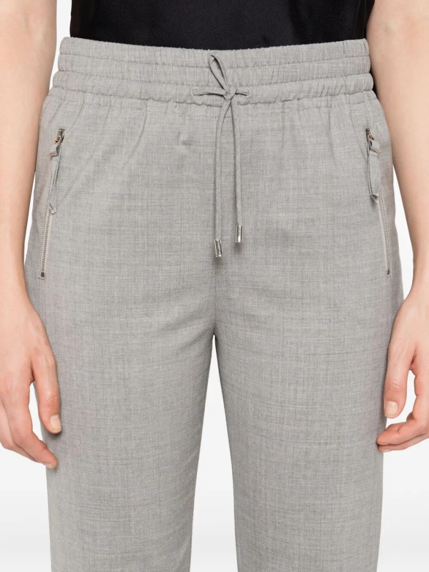 Ermanno Scervino Tailored Grey Track Pants In Gray