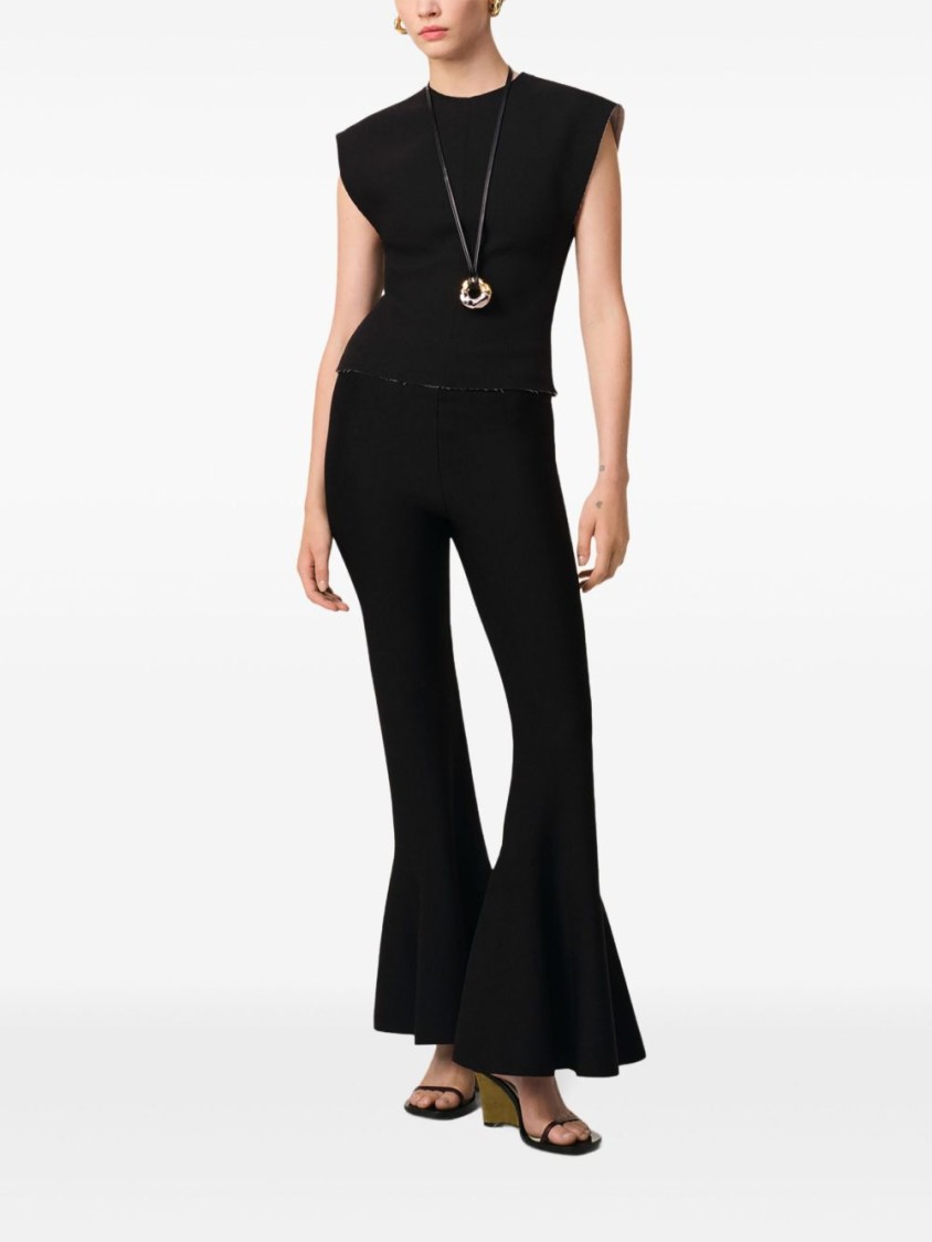 Ami Alexandre Mattiussi Black Godet Short Trousers Black In Black