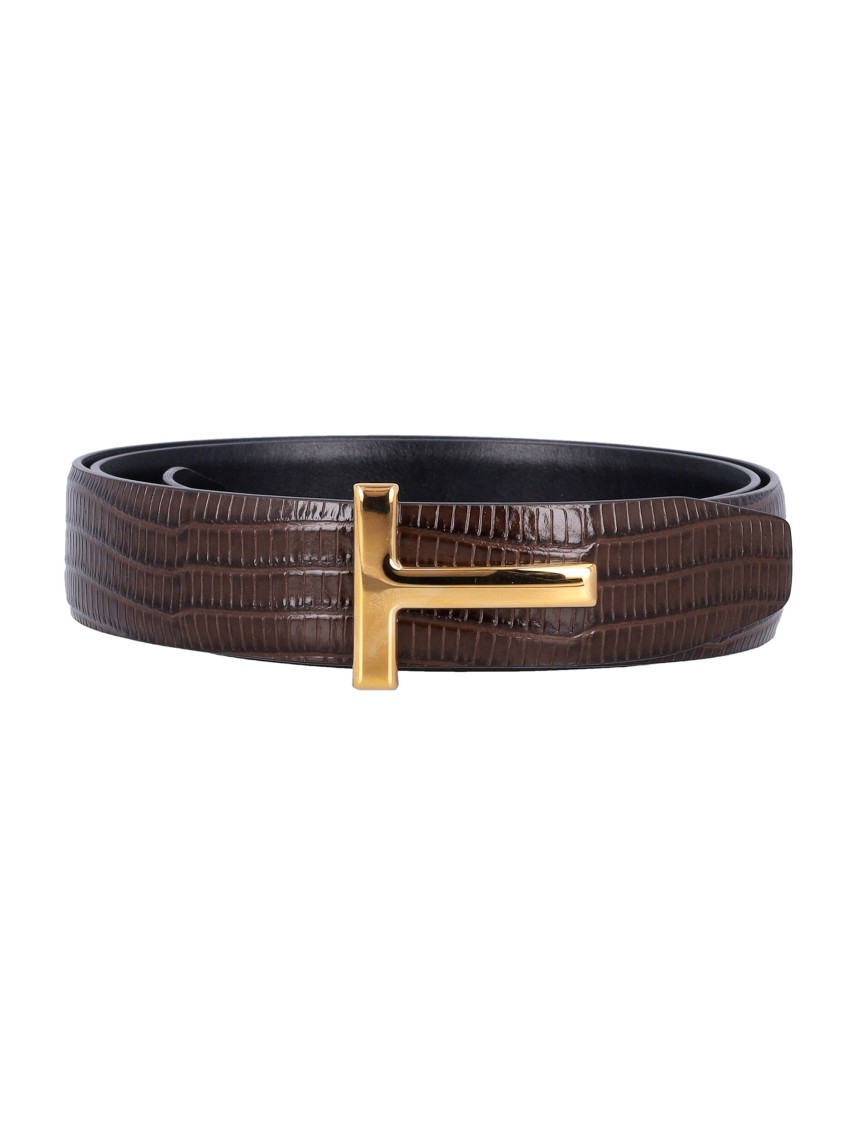 Tom Ford Tejus Icon Belt In Black