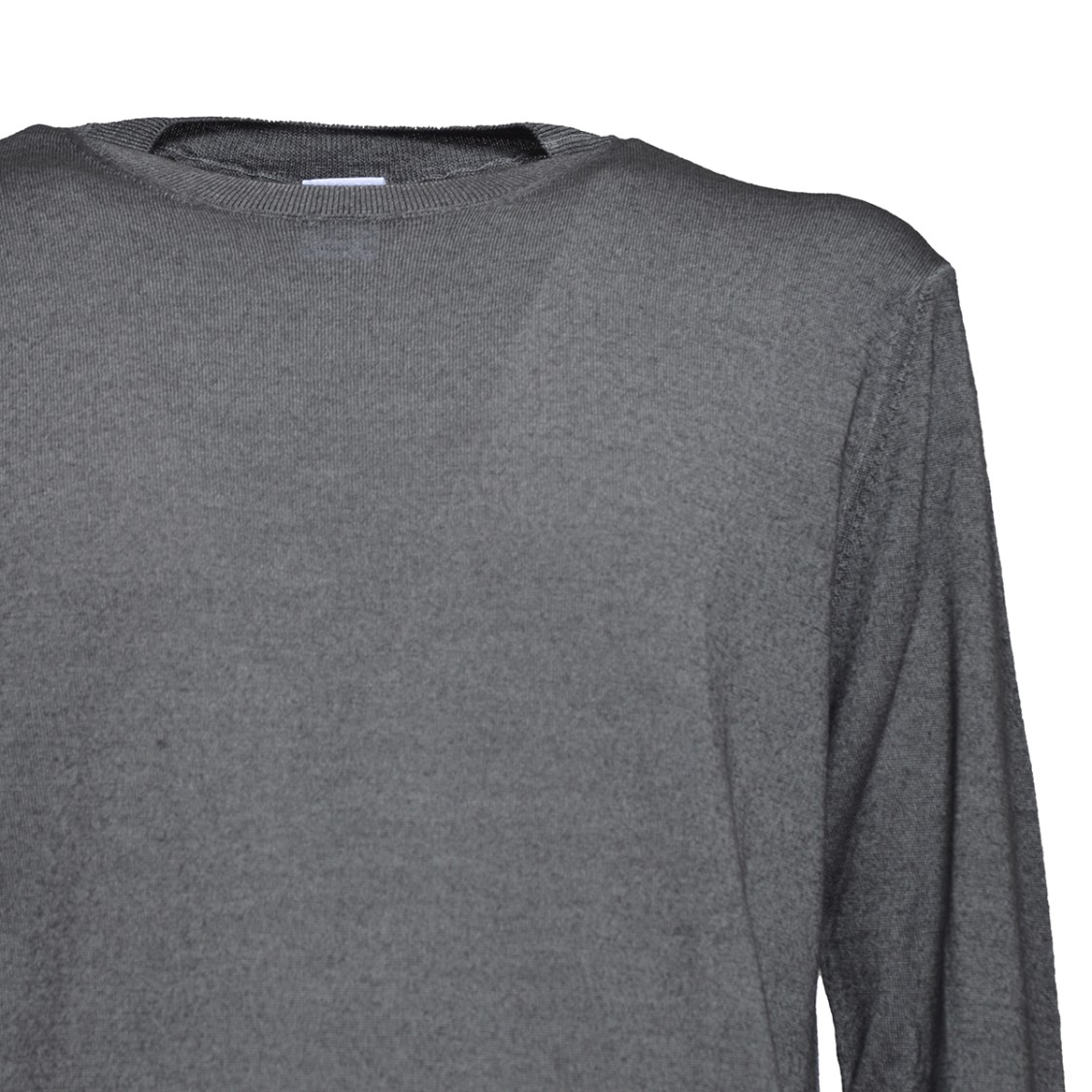 ASPESI ASPESI CHARCOAL WOOL CREWNECK SWEATER