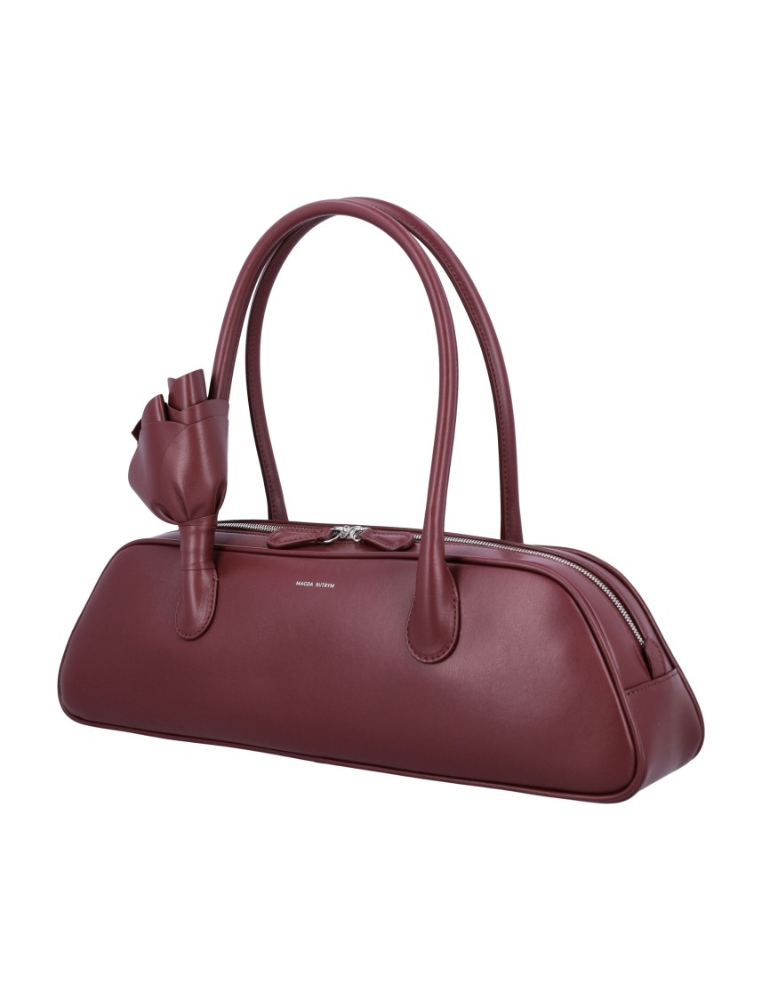 Magda Butrym Burgundy Brigitte Trapeze Shoulder Bag In Burgundy