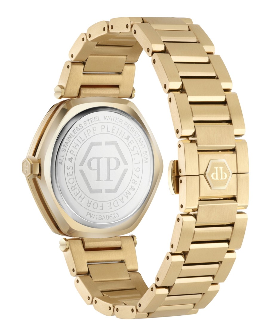 Philipp Plein The Hexagon Bracelet Watch In Gold
