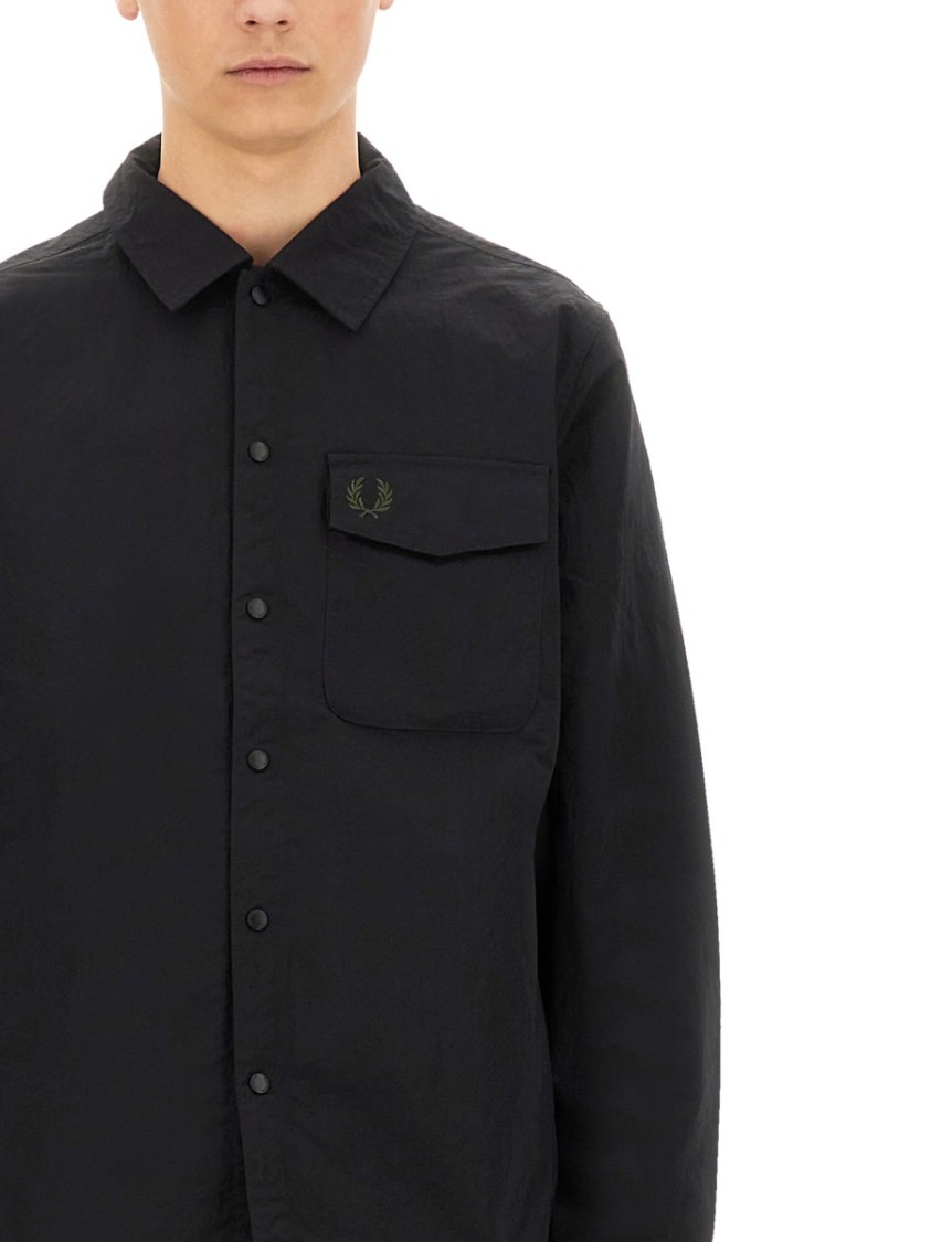 Fred Perry Snap Buttons Jacket Featuring Pocket