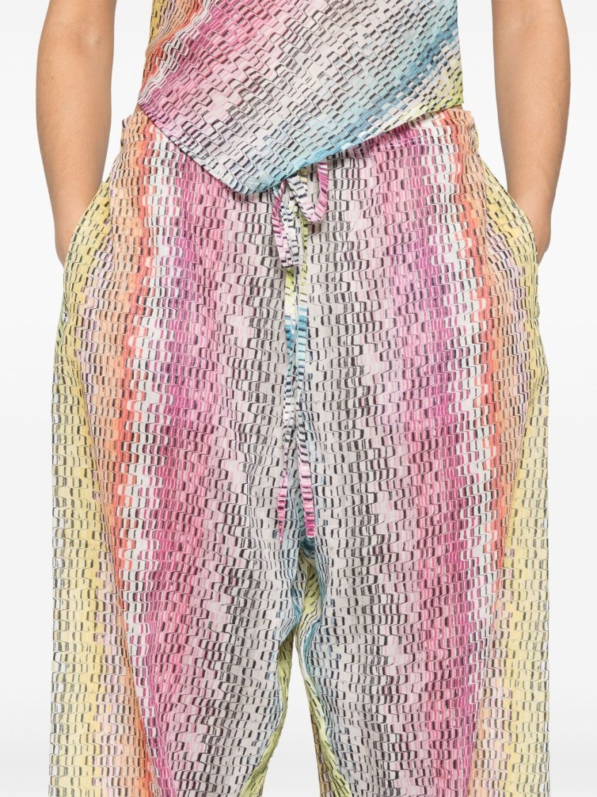 Missoni Relaxed-fit Pants In Vibrant Multicolored Pattern In Multi