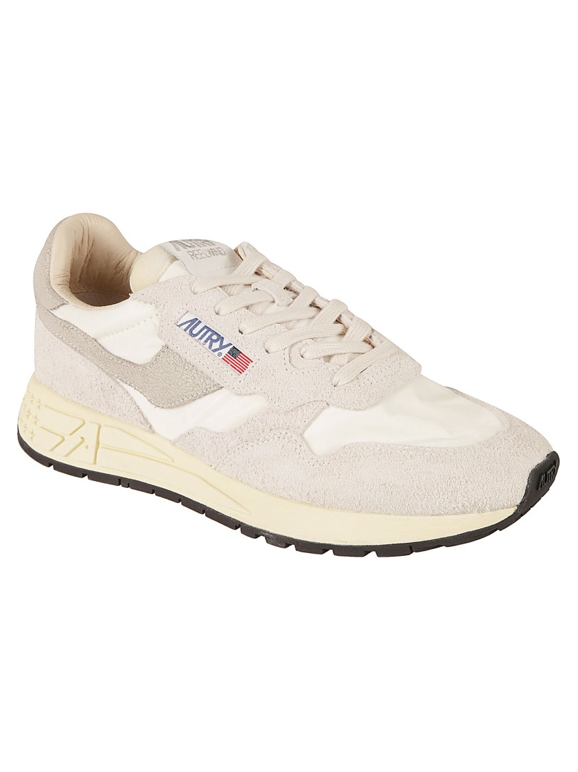 Autry Reelwind Sneakers In Gray With Suede In Neutrals