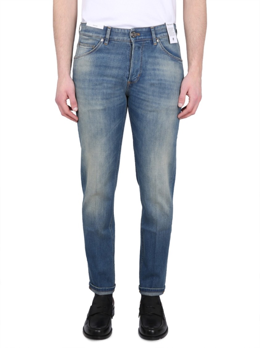 Pt Torino Reggae Jeans Belt Loops Faded Effect