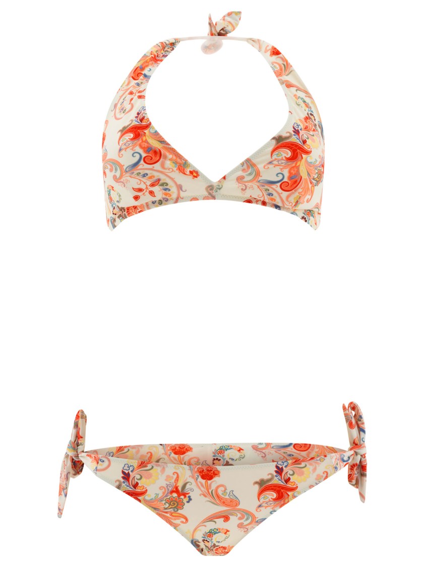Etro Floral-pattern Two-piece Bikini In Multi