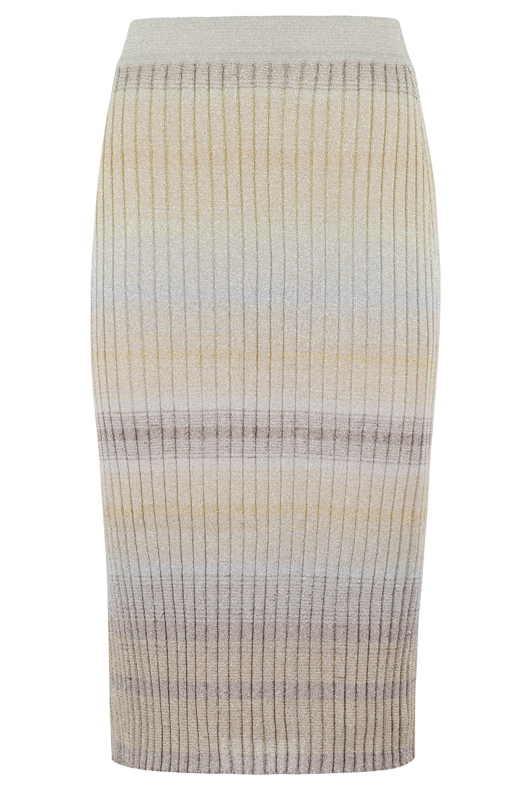 Shop Missoni Ankle-length Skirt With Ribbed Texture In Multicolor
