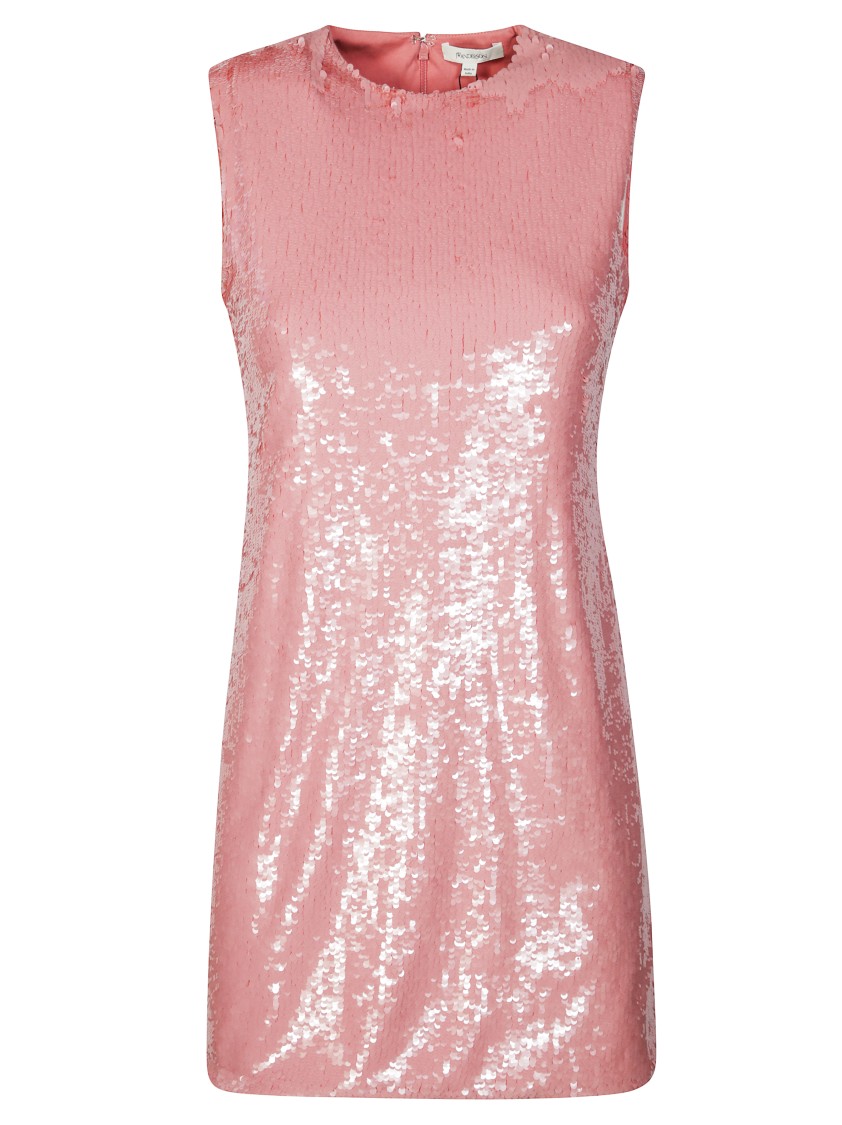 Jw Anderson Mini Abito In Cotone Decorato  Donna In Pink