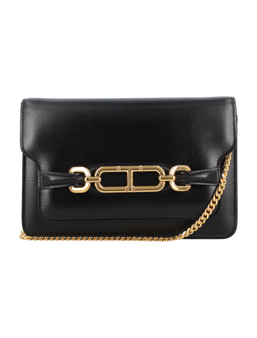 Tom Ford Black Small Whitney Leather Bag In Black
