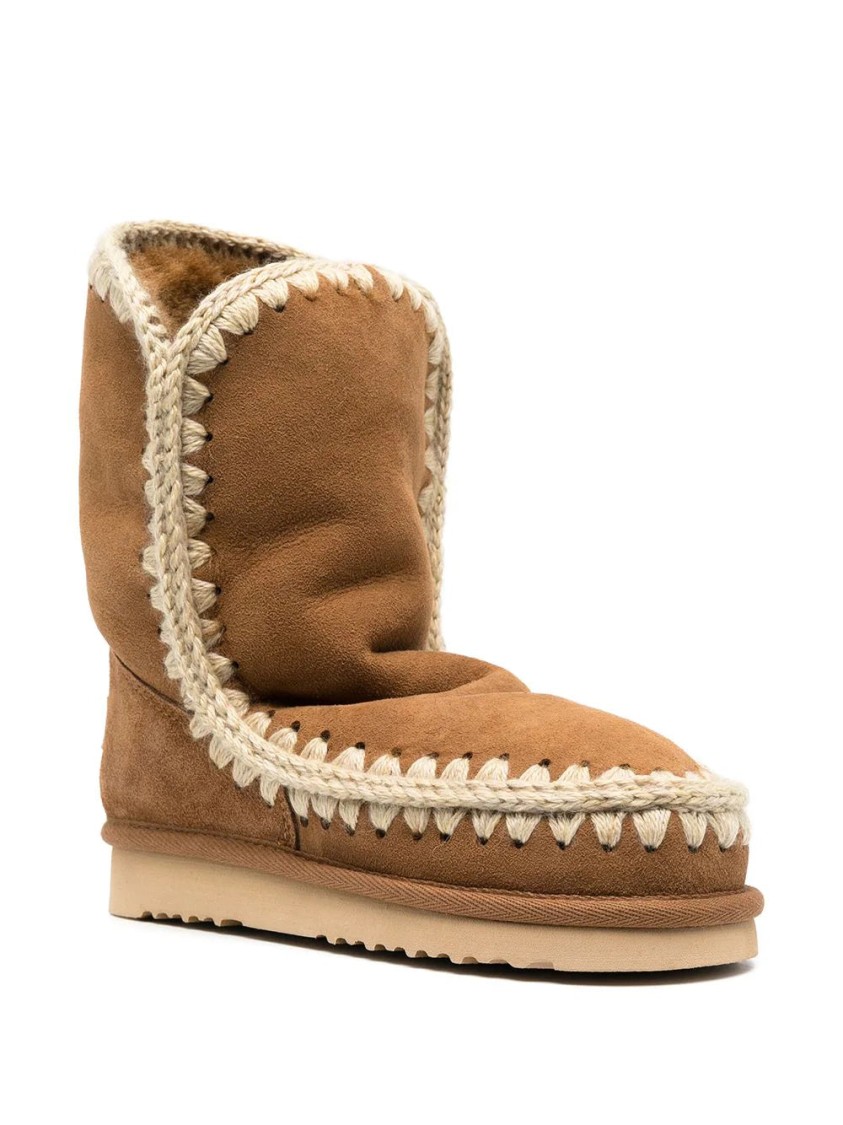 Mou Eskimo Ankle Boots In Brown